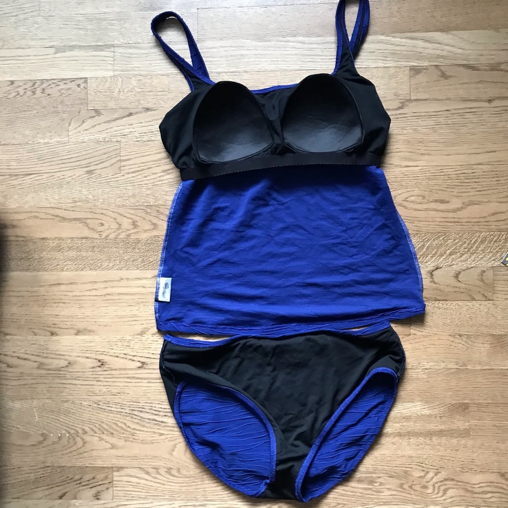 Royal blue Gottex Blue tankini EUC - Picture 7 of 8